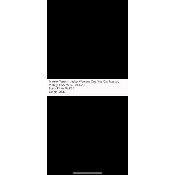 VTG Cat Kitten Tapestry Zipper Bomber Jacket Tan OSFA - Picture 5 of 5